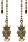 2 Pack Dotlite Vintage Owl Ceiling Fan Pull Chain Decorative Fan String Pulls Charm Extension 12 Inches Beaded Ball Fan Pull Chains Extender Ornament with Connector for Fan Wall Lamp Bronze (Owl)