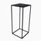PrimoLiving Metall Blumenhocker Milano - schwarz eckig Gr. L (28x28x70cm) Beistelltisch Stilvolles Design Ideal für Pflanzen und Dekoration P-77792