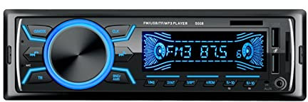 WANWEN Lettore Dvd Autoradio 1 DIN Bluetooth Lettore Audio FM Stereo Musica Chiamata Vivavoce Lettore MP3 per Auto Digitale Dual USB con in Dash Ingresso AUX Telecomando Little Surprise