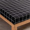 Odot Mikrofaser Spannbettlaken, Drucken Spannbetttücher bis 27cm, Superweiches Spannbetttuch Bettlaken für Einzelbett Doppelbett, für Boxspringbetten (Schwarz Plaid,180x200x27cm)