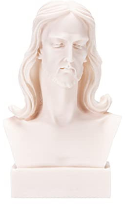 Jesus Christus Statue Alabaster Büste 6,2 Zoll