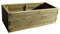 FKL DESIGN Home Deco Jardinière en Bois pour Jardin, terrasse, Jardin, terrasse, jardinière en Bois, Decko, Vert imprégné, prêt à Monter, D23 (90 x 40 x 29 cm)