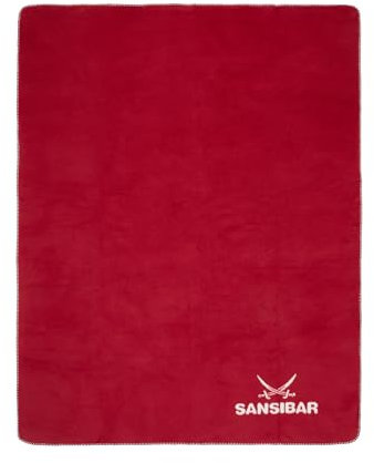 Sansibar Jacquard Wohndecke Doubleface, wärmend und flauschig-weich, Plaid aus Baumwollgemisch, 150x200 cm (Rot)