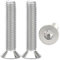 ORTAVA 20 Stück Senkkopfschrauben M5 x 25 mm, M5 Senkkopfschrauben Torx Edelstahl 304, Senkkopfschraube mit Innensechsrund/Torx (ISR/TX) nach Norm ISO 14581 / DIN 965, für Maschinen, Geräte und Möbel