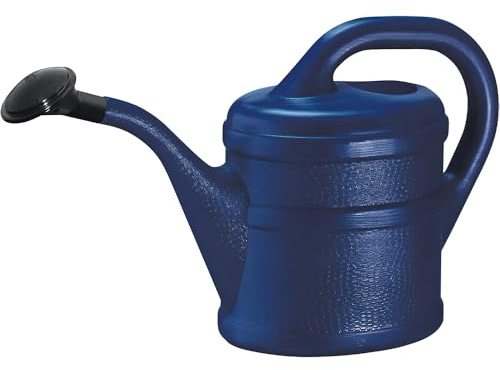 1L Blue Plastic Watering Can With Sprinkler Rose for Indoor Outdoor Garden, Plants, Flowers, Bonsai