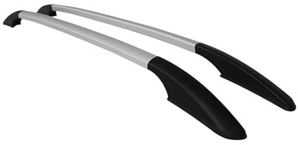 OMAC Aluminium Dachreling Relingträger kompatibel mit Nissan Qashqai J10 2007-2014 Silber 2X