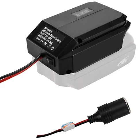 Power Wheels Adapter für Makita 18V Battery, Abwärtswandler Power Wheel Batterie Adapter, DIY Konverter Power Station,5V-13V Zigarettenanzünder Anschluss, Stromanschluss für Rc Auto, Robotik