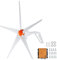 VEVOR Kit de Generador de Turbina Eólica 500 W 12 V 5 Palas Controlador MPPT Dirección del Viento Ajustable Velocidad de Arranque del Viento 2,5 m/s para Hogar, Granja, Vehículos Recreativos, Barcos