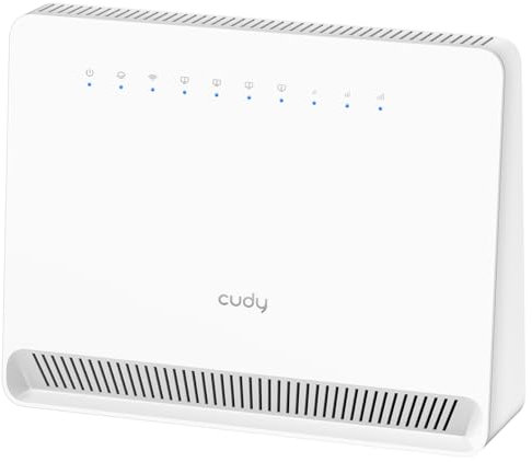 CUDY 793678 Router Wi-Fi 4G N300 con Voce, LT400V Bianco