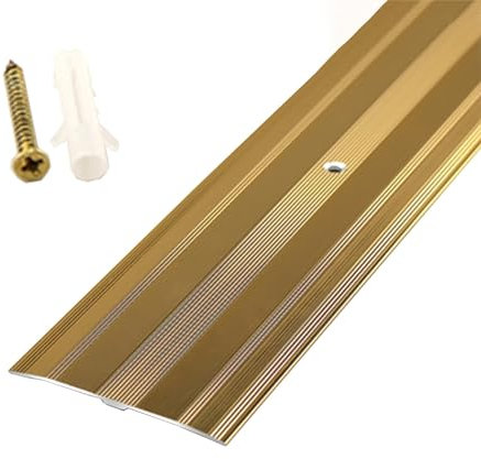 LXYDJPW Türschwellenleiste, Türöffnungs-Verbindungsleiste mit breiter Naht und Schraubnägeln, Übergangsleisten aus Aluminium für Teppiche, Flache Trennleiste aus Metall für Laminat