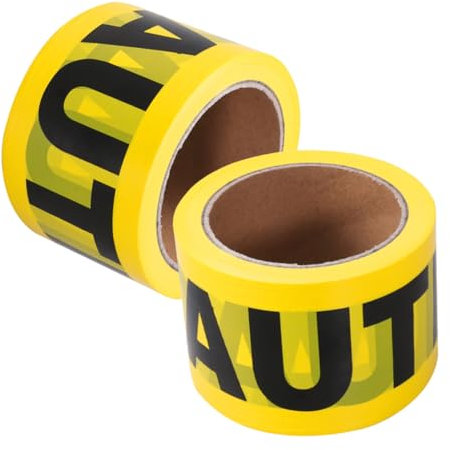 TOKIDNY 2rollen Sicherheitswarnbänder Universelles Abstandshaltendes Warnband Caution Tape Für Baustellen Und Sicherheitsanwendungen