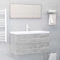 ShGaxin Set Muebles de baño 2 Piezas Madera contrachapada Gris hormigón, Muebles para Baño, Muebles para Lavabo, Armario Baño - 804849