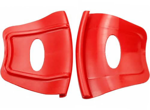 CLKE 2Pcs Rim Shields Guards, Wheel and Tire Tool,Wheel Rim Protector (Red) | for Tire Changer and Motorcycle Mounting, ATV Motorcycle Tyre Installation