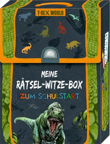 Kartenbox – Meine Rätsel-Witze-Box zum Schulstart: T-Rex World: Perfektes Geschenk für Schultüte, Einschulung und Schulanfang (Alben & Geschenke für Kinder)