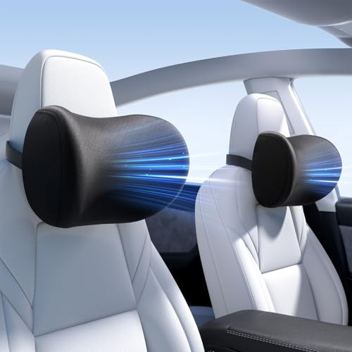 Wigoo Auto Nackenkissen 2er Set, Memory Foam, Schwarz