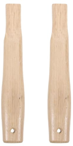 PLAFOPE Chopping Axe Handle Replacement 2pcs Wooden, 18cm Square Hole Design with Universal Fit and Ergonomic Grip for Woodworking and Repairs