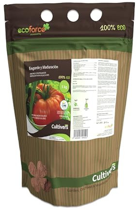 CULTIVERS Abono Engorde y Maduración Ecológico 5 kg. Fertilizante Potasio Quelatado con pH Neutro para el Aumento de los Frutos. Force K