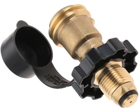 DRELD Propane Tank Adapter Convert USA QCC1 / Type 1 to UK Propane (POL) Cylinder, Propane Hose Regulator Old to New Connection Type Propane Cylinder Quick Adapter