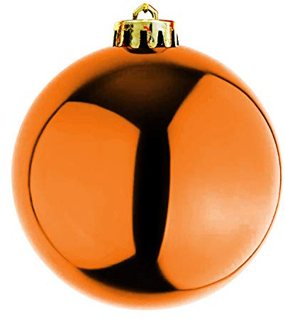Mojawo XXXXL Dekokugel Christbaumkugeln Weihnachtsbaumkugeln Baumschmuck Ø 30cm Schmuckkugeln, Farben:Orange