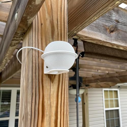 ALLICAVER Metal Made Wall Mount Compatible HomePod Mini, Sturdy Metal Made Stand Holder Wall Mount Bracket Compatible with Homepod Mini. (White, 1-Pack)
