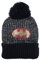 Batman Kinder Jungen Winter-Mütze Bommelmütze (Grau, 52)