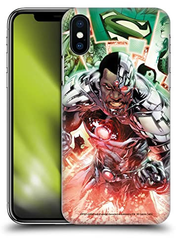 Head Case Designs Offizielle Justice League DC Comics Neu 52#18 Cyborg-Comicbuch-Cover Harte Rueckseiten Handyhülle Hülle Huelle kompatibel mit Apple iPhone X/iPhone XS