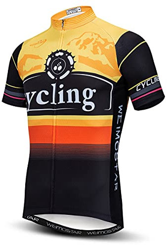 Herren Radtrikot Sommer Kurzarm Rennrad Bekleidung Mountainbike Kleidung, Cd8270, L