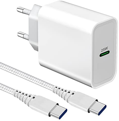 Chargeur Rapide 25W avec Cable USB C pour Samsung A56 5G A36 S24 S23/S25 Plus/S22 Ultra/S21 FE/S24 Ultra/S20,A53 A55 A54 5G/A33 A34 A35/A16 A13 A15/A14 A25/A52 A52S A72 A71 A23/ A05S,Galaxy Note 20