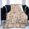 Flaushig Kuscheldecke 130x150cm Gemütlich Decke Waldtiere Hirsch Eichhörnchen Fuchs Igel Vogel Super Weiche Flanell Fleecedecke Warme Wohndecken Erwachsene/Kinder Decke für Bett Sofa Schlafzimmer Büro
