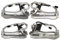 4PCS Outside Door Handle Carrier Replacement for BMW E53 X5 2000-2006 Front Left Front Right Rear Left Rear Right 51218243615 51218243616 51228243635 51218243636