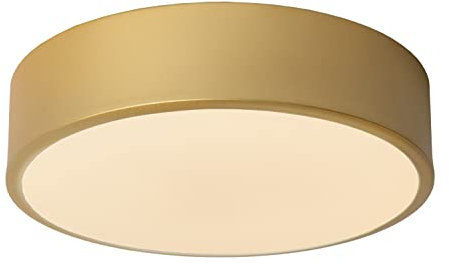 LUCIDE UNAR - Deckenleuchte - Ø 20 cm - LED 3 StepDim - 1x12W 2700K - Mattes Gold/Messing