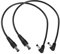 YACSEJAO Câble d'alimentation de Conversion DC 2PCS 12V DC5.5x2.1mm vers DC3.5x1.5mm mâle vers mâle Câble d'extension