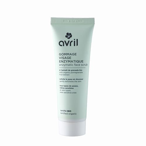 Avril - Bio-Enzymatisches Gesichtspeeling – Extrakt aus Papaya und Granatapfel Bio – Peeling für sanftes Peeling – für alle Hauttypen – 99 % natürlicher Ursprung – Bio-Ecocert-zertifiziert –