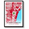 GroundDesigns SOUTHAMPTON FC Football Gift ST MARY'S STADIUM Art Map A3 Print SFC