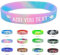 Coregiftr Personalizzati Silicone Braccialetto Semiperdo Bambini，Personalizzabili Nome e Numero di Telefono Gomma Bracciale Antismarrimento Bambini.