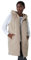 Roman Originals Quilted Gilet with Hood for Women UK Ladies Sleeveless Coat Hooded Jacket Padded Bodywarmer Winter Lightweight Warm Autumn Funnel Neck Longline Soft Bubbly - Beige - Size S