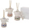 Formoso Bomboniera Profumatore diffusore caffettiera Porcellana con maiolica h 11 cm Set 3 Pezzi Art 02A191
