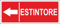 M-ITALY CARTELLO SEGNALETICO UNI - DIREZIONE ESTINTORE FRECCIA PERSONALIZZATA - Adesivo Extra Resistente, Pannello in Forex, Pannello In Alluminio (30x12, Alluminio)