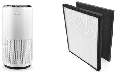 LEVOIT Air Purifiers for Large Home Bedroom 83m², CADR 400m³/h, Alexa Enabled, HEPA Filter & Air Purifier Replacement Compatible LV-PUR131S, True HEPA and Activated Carbon Filters Set