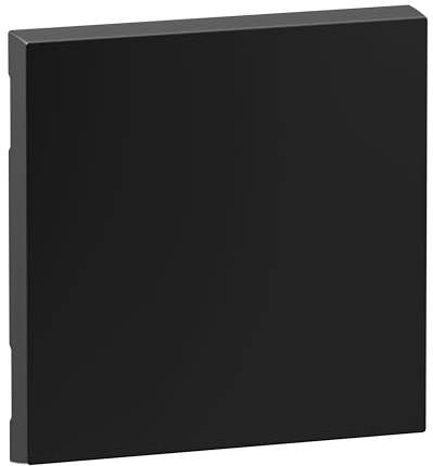 LEGRAND, SEANO Wippe für 2-poligen Ausschalter, Schalterabdeckung, Wippenplatte, Farbe: Schwarz lackiert, 765305