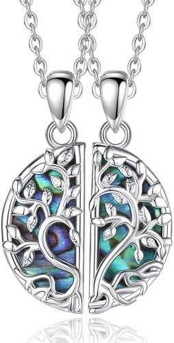 CELESTIA Freundschaftskette Damen Bff Ketten Für 2 Silber 925 Freundschaftsketten Für 2 Beste Freundin Geschenke Freunde Geschenk Freundschaft Schwestern Geschenke Lebensbaum