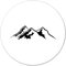 Huuraa Magnet Berg Silhouette Mountain Geschenk 59mm Kühlschrankmagnet Flaschenöffner Berg Silhouette Geschenkidee