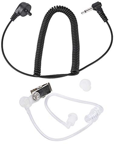 Annadue Luftschlauch 3,5 Mm Anti-Strahlung-Handy-Headset-Kopfhörer, Strahlungsbeständig, Transparenter Luftschlauch 3,5 Mm Walkie-Talkie-Ohrhörer für ATVs Racing Security