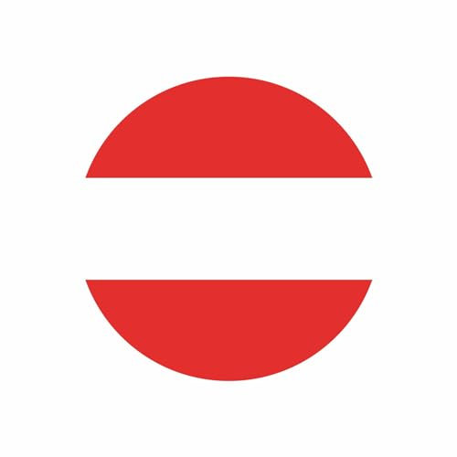 Österreich Austria Aufkleber 5cm Rund Flagge Fahne Runde Vinyl Stickers EM WM
