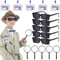 Le Parti des Détectives Approuve, 15pcs Espion Détective Set Lunettes Loupe Nom Tags Agent Détective Enfants Jeu Espion Kit Secret Room Party Favoris