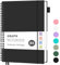 RETTACY Collegeblock B5 Kariert, Leichtgewicht Notizbuch, Blcok Ringbuch, 100gsm mit 140 Blatt / 70 Seiten zum Zeichnen, PVC Cover, zum Tagebuch, College, Konferenz, Reise, 19.3x 25.4cm - Schwarz
