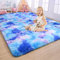 AROGAN Weicher Regenbogen-Teppich für Mädchenzimmer, 1,5 x 2,4 m, flauschiger, niedlicher, bunter Prinzessinnen-Teppich für Kinder, Teenager, Kinderzimmer, Kleinkinder, Schlafzimmer, Blau und Violett