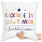 Kissen 40x40 Zierkissen - Statement - Kacktage in Glitzer tunken und funkeln lassen | Geschenk für Kollegen | Geschenkidee Kolleginnen | Glitzer Spruch | Motivationsspruch - 40 x 40 cm - Weiß
