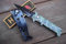 La Petite Caverne 103 - MAD ZOMBIE COUTEAU PLIANT DE POCHE LAME ACIER NOIR 8,5 CM MANCHE ACIER CAMPING BIVOUAC OUTDOOR