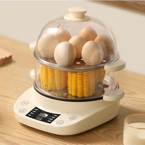 With an ample 6-egg capacity, this egg cooker easily caters for both small and large families, ensuring that everyone can enjoy hard-boiled eggs in record time. The innovative Quick Cook Time feature